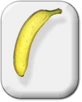 an unpeeled banana